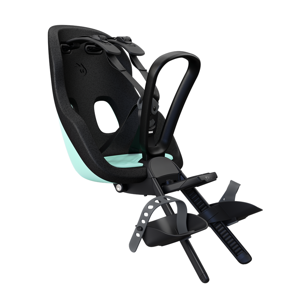 front mount child bike seat mint green