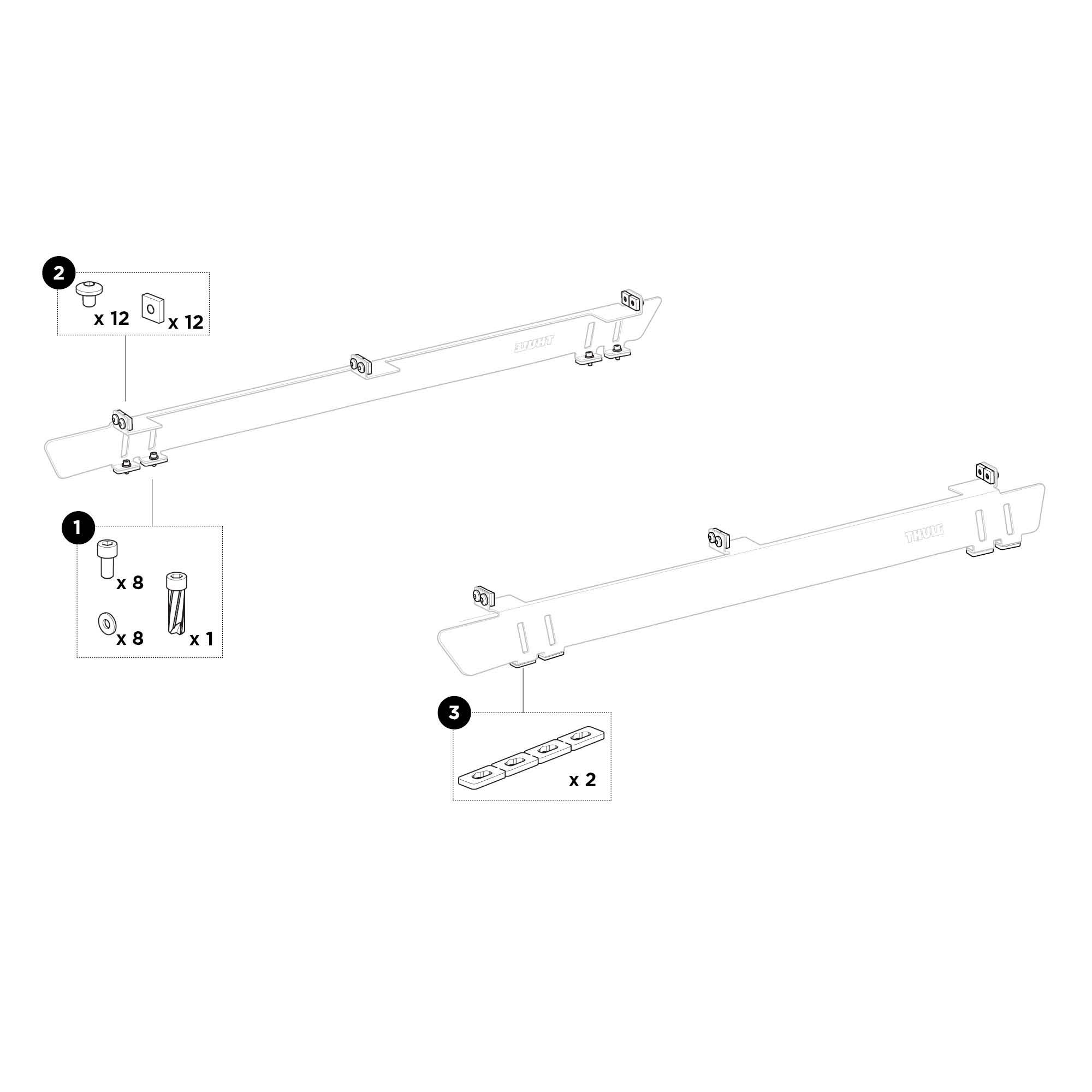 Thule Caprock rail mount